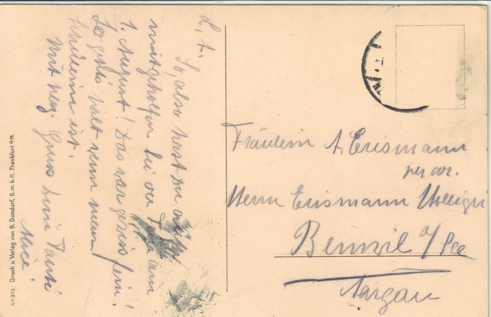 Ansichtskarten: 2 kl. Mädchen mit Katzen - Litho – Gebraucht aus Ettingen von Kartenplanet 1