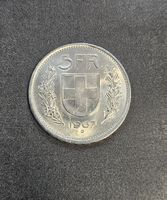 5 Franken 1967 Silber Schweizer münze guter Zustand