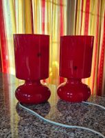 2x IKEA Lykta Tischlampen in rot