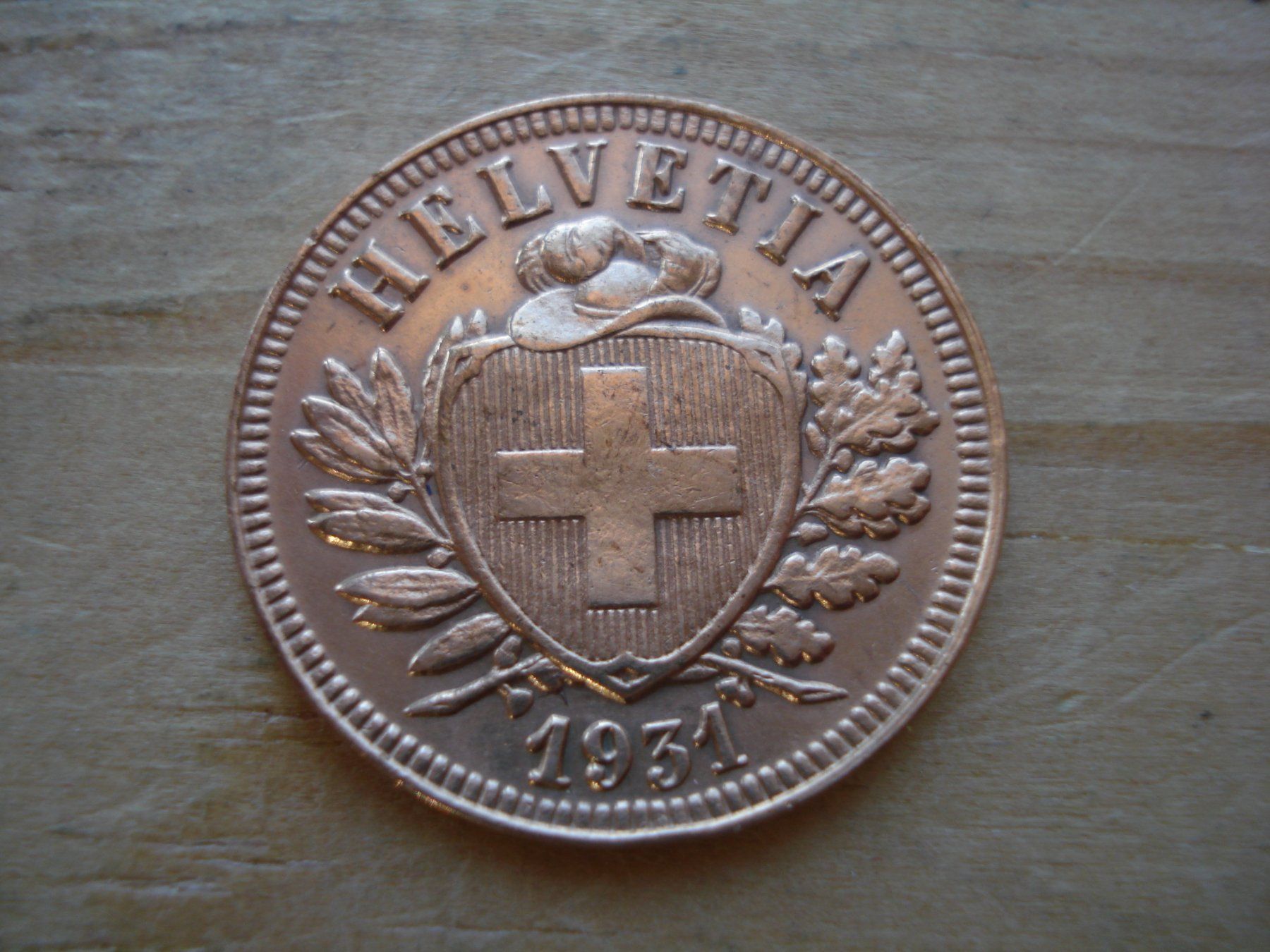 Tutti le monete: (M1) 2 Rappen 1931  VZ – Usato da Erlach venduto da Net-Coins