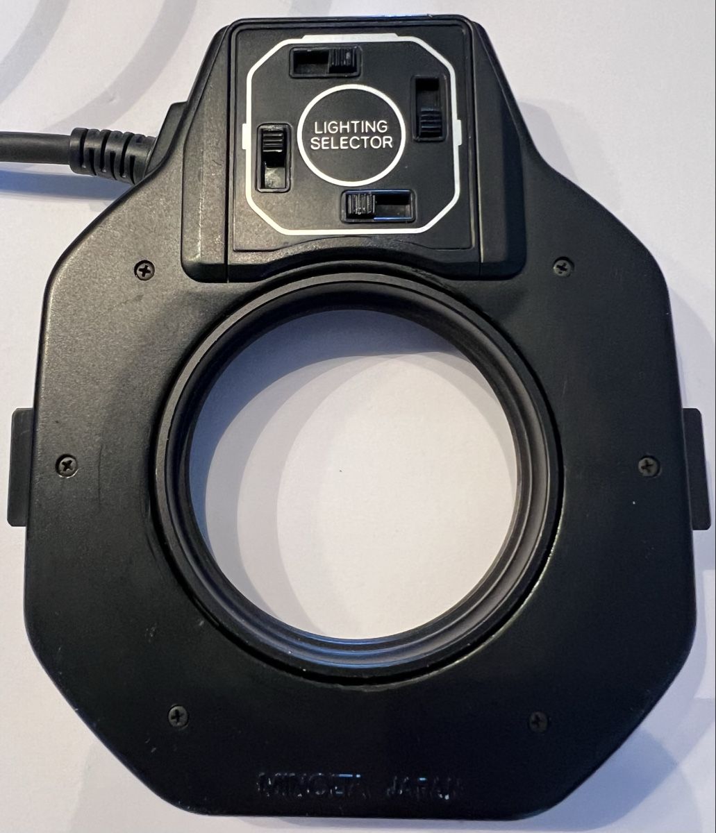 Minolta Flash: Minolta Macro 1200 AF Ringblitz + Control Unit getestet top – Nuovo (secondo la descrizione) da Oberhofen Thun'see venduto da SwissTreasure 4