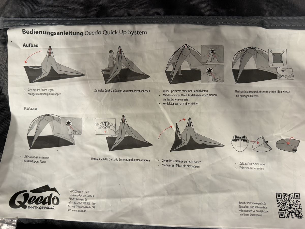 Zelte: Qeedo Quick Plane – Gebraucht aus Winkel von SchmidD 2