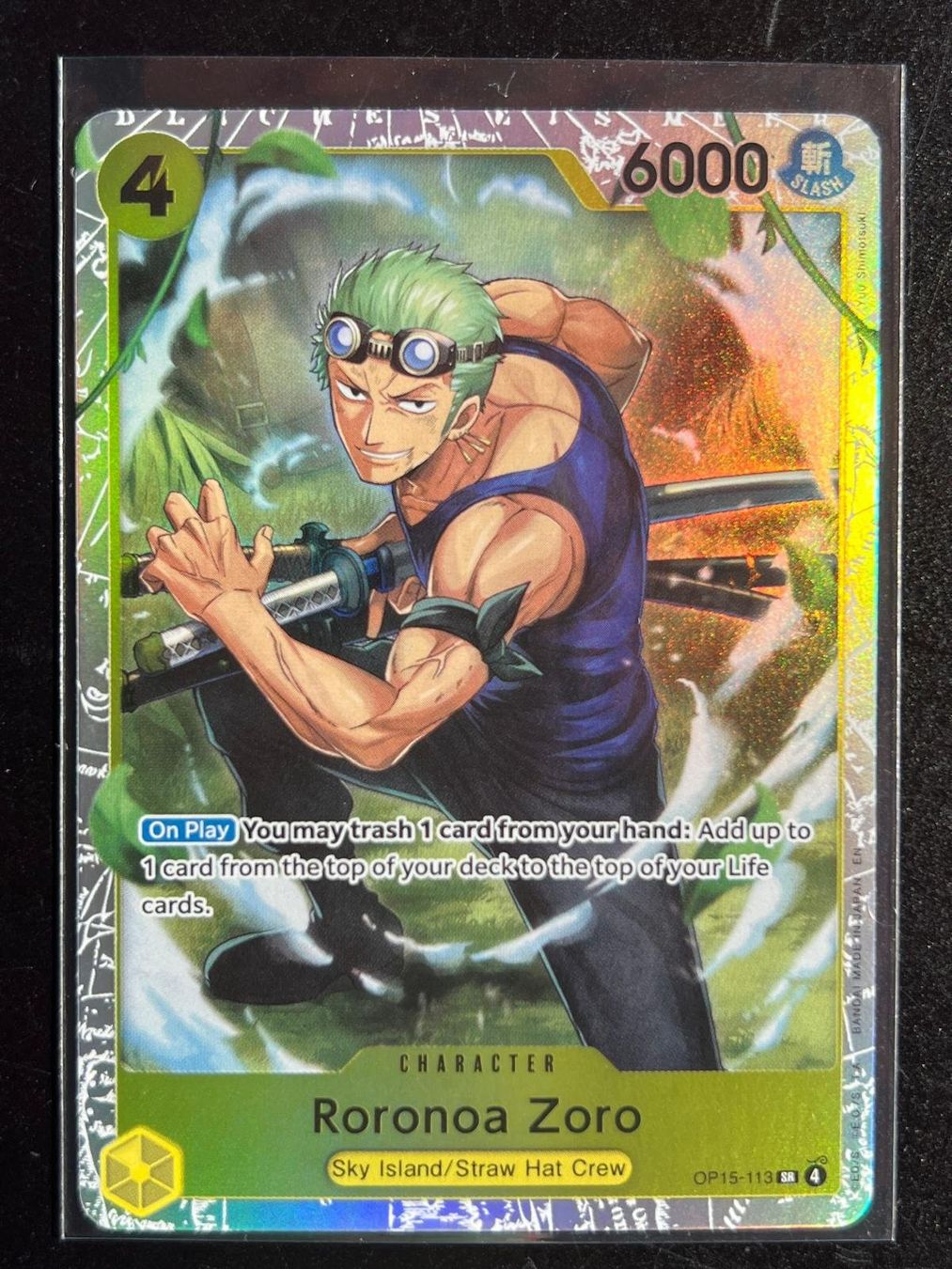 Bandai Sammelbilder & Trading cards: Roronoa Zoro OP15-113 SR, Englisch – Neu (gemäss Beschreibung) aus Ins von phil_sinn