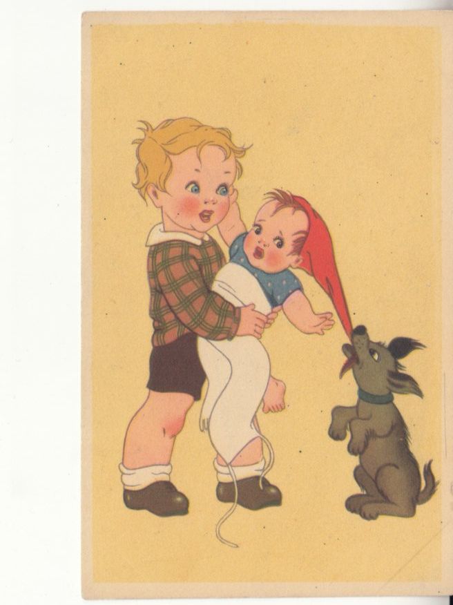 Cartoline postali: Kitschkarte ca. 1930 – Usato da Bürglen TG venduto da StampGraf