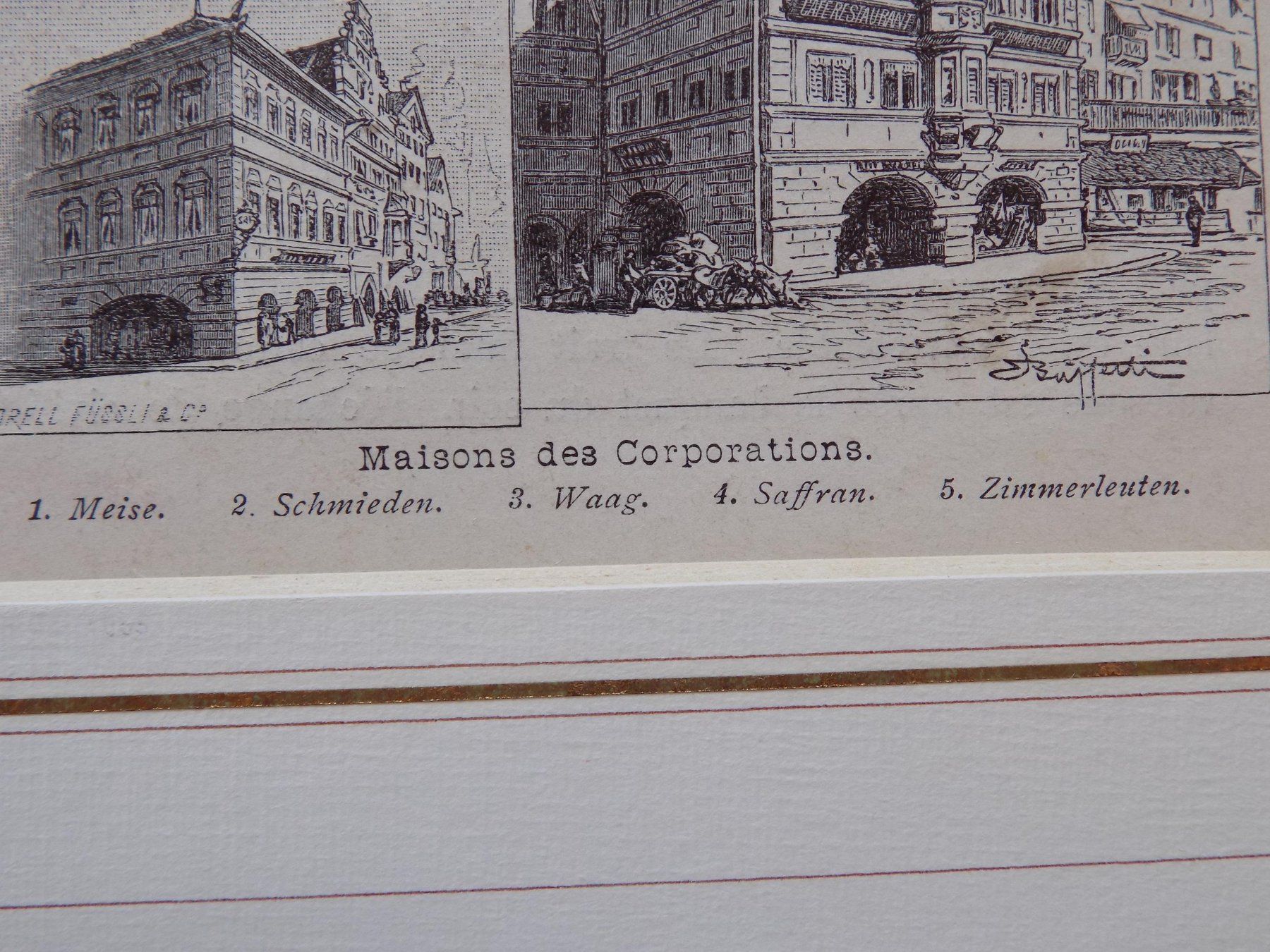 Gravures: Zürich Zunfthäuser – D'occasion à Risch par Rischli15 2