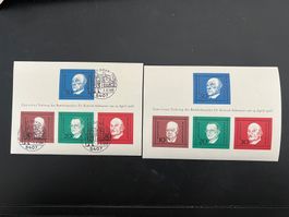 D Adenauerblock 1968 Erstag und **    (G582)