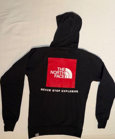 North Face Hoodie Red Box Black | Men’s XS