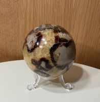 Wunderbare Septarie  Kugel mit Ständer aus Madagaskar