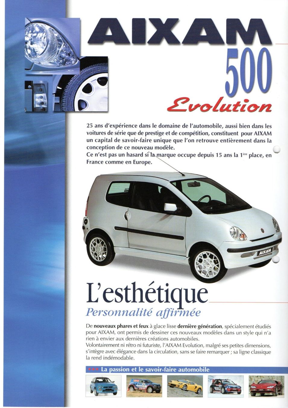 Aixam Automobili: Aixam 500 Evolution - Original Prospekt – Nuovo (secondo la descrizione) da Malans GR venduto da Chueche427 1