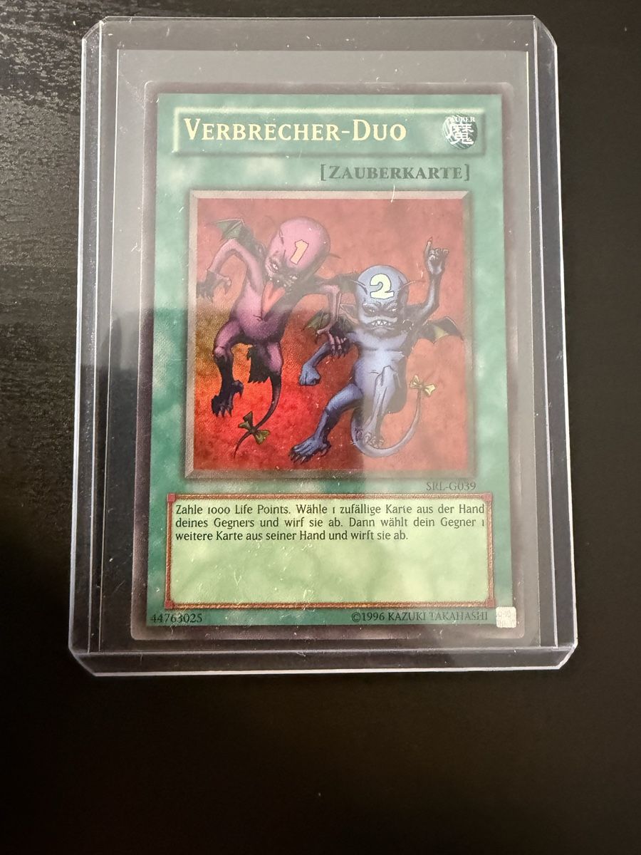 Yugioh Carte collezionabili: Verbrecher-Duo SRL-G039 – Usato da Amriswil venduto da sim_nlb6