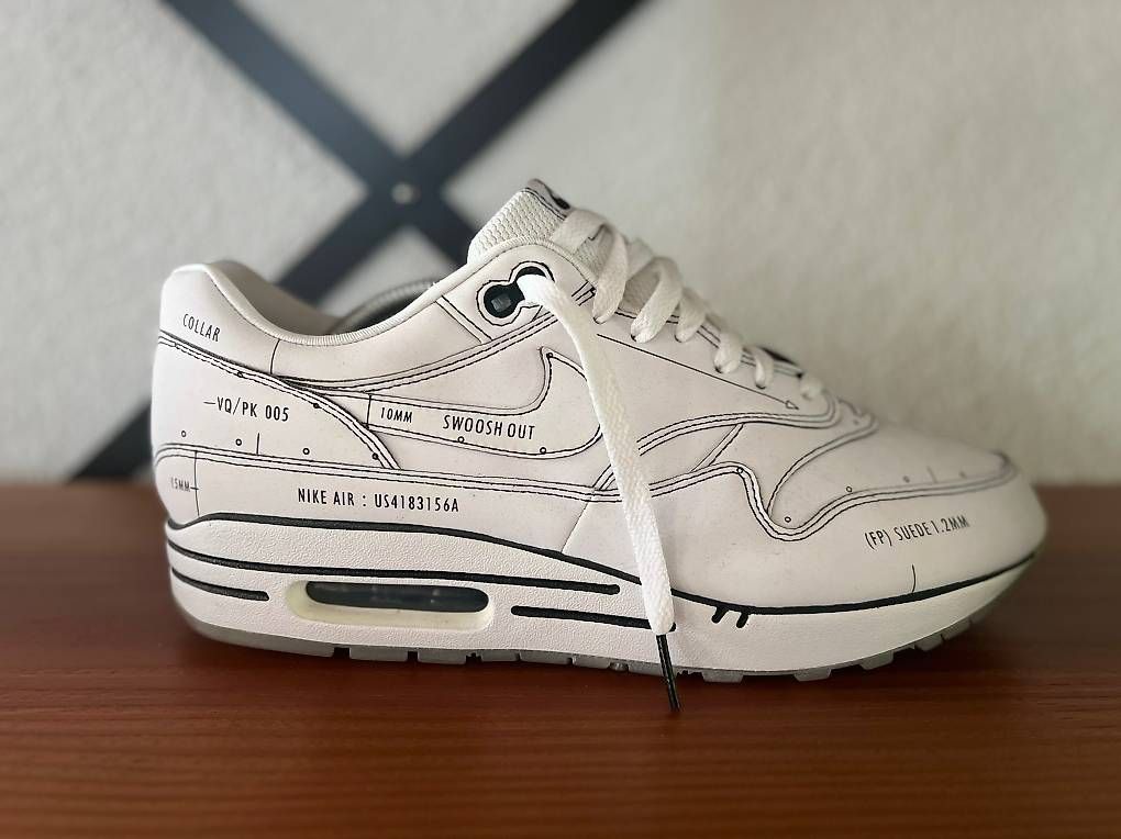 Scarpe da uomo: Nike Air Max 1 Tinker Schematic – Usato da Dagmersellen venduto da tabula_rasa