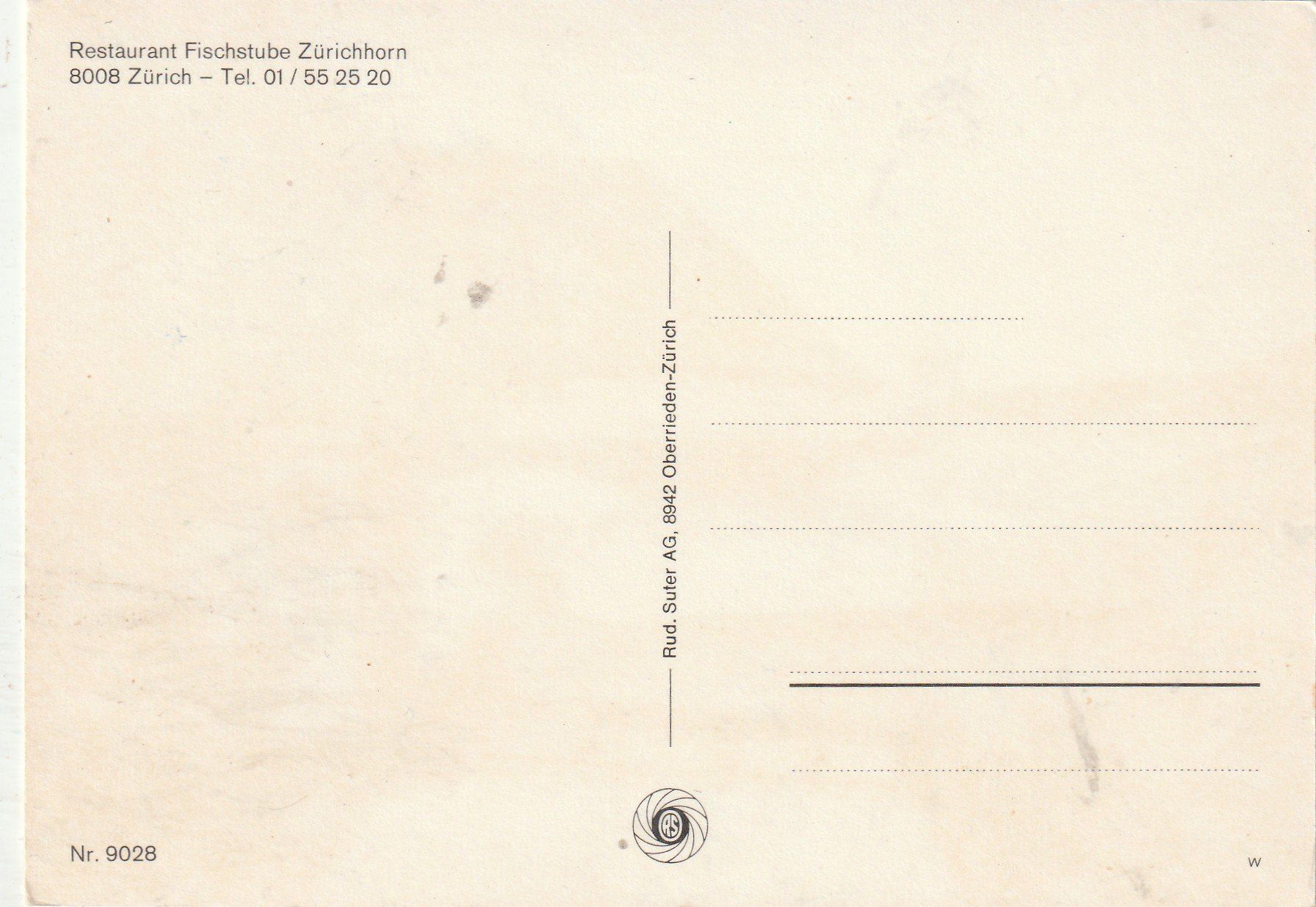 Cartoline postali: Zürich Fischstube – Usato da Lumbrein venduto da made02 1