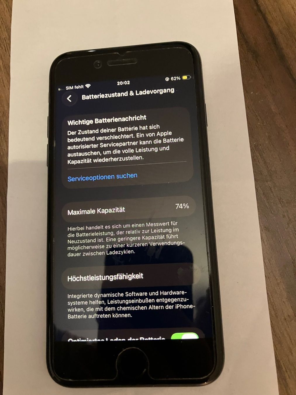 Apple Portables: iPhone SE 2. Gen 2020 64GB – D'occasion à Zürich par Claud130 2