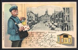 Litho Bad Kissingen, Blick auf den Markt
