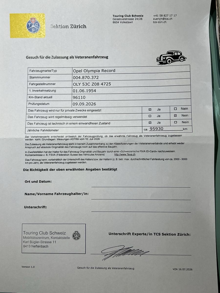 Opel Autos: Opel Olympia 1954 Veteran – Gebraucht aus Schaffhausen von ArthurM. 9