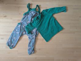 Latzhose mit Langarmshirt Gr. 92