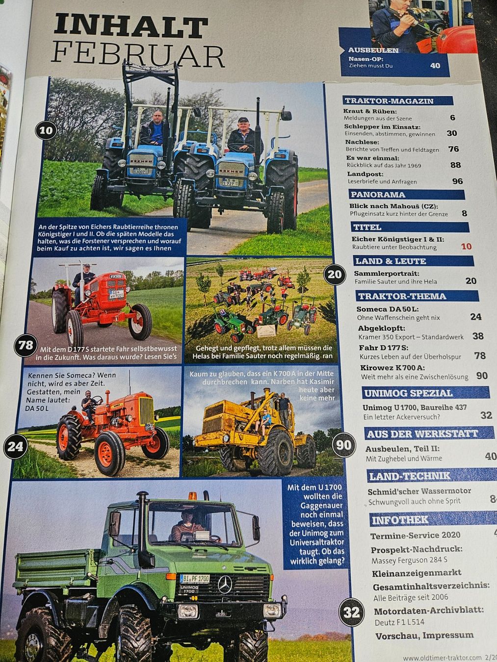 Unimog Trattori: Oldtimer Traktor 2/20 Eicher Fahr Unimog U1700 Someca xx – Usato da Flawil venduto da sr1_f6st 1