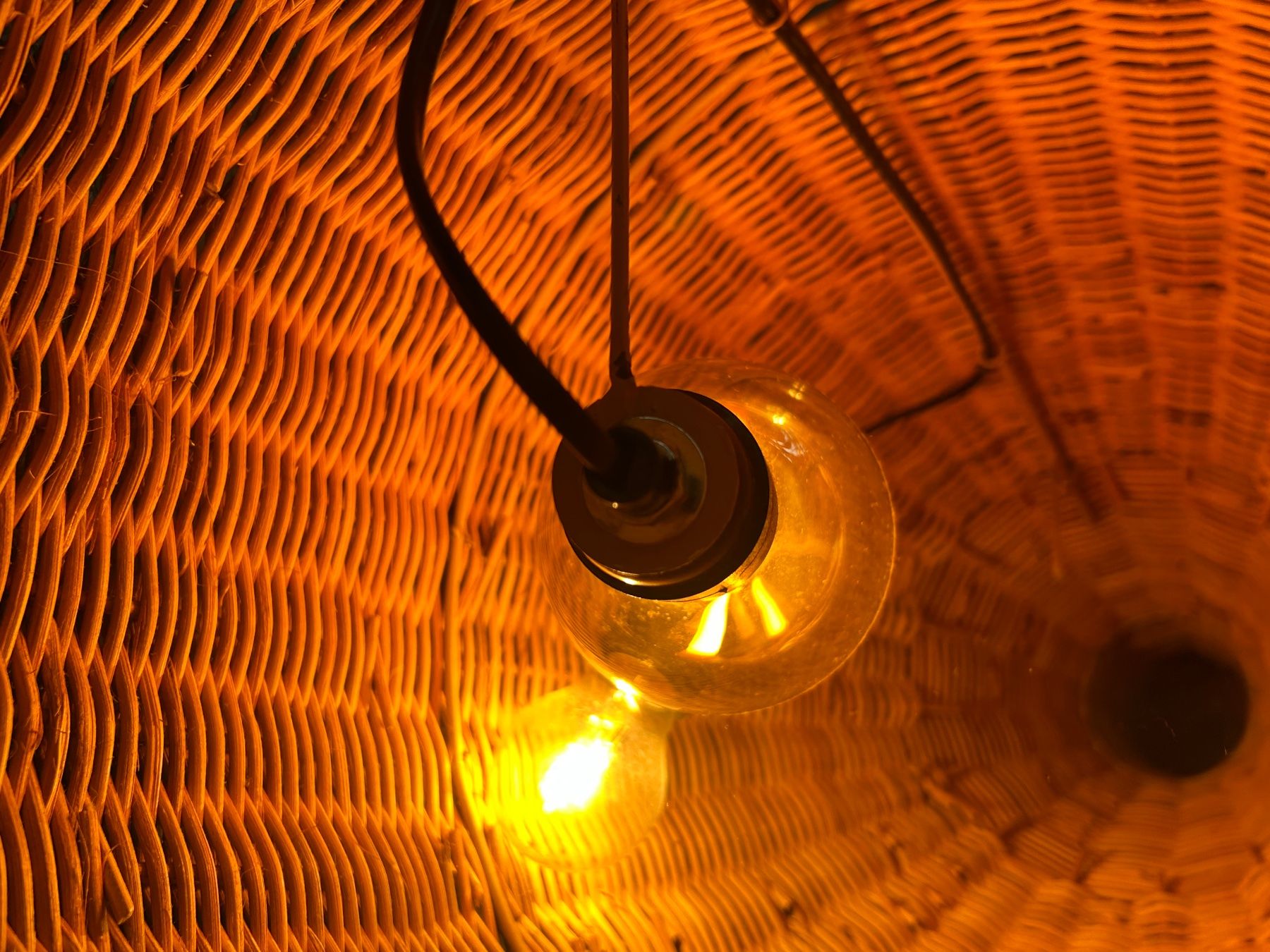 Lampade: Vintage Rattan Stehlampe – Usato da Schaffhausen venduto da amwr 3