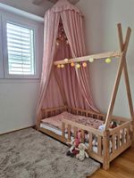 🌸 Neues Kinderbett Tipi 70×140 cm inkl. Kuli-Muli Matratze