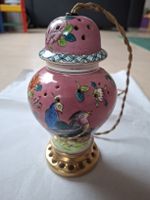 Aerozon Duftlampe Porzellan rosa mit Dekor Vintage 