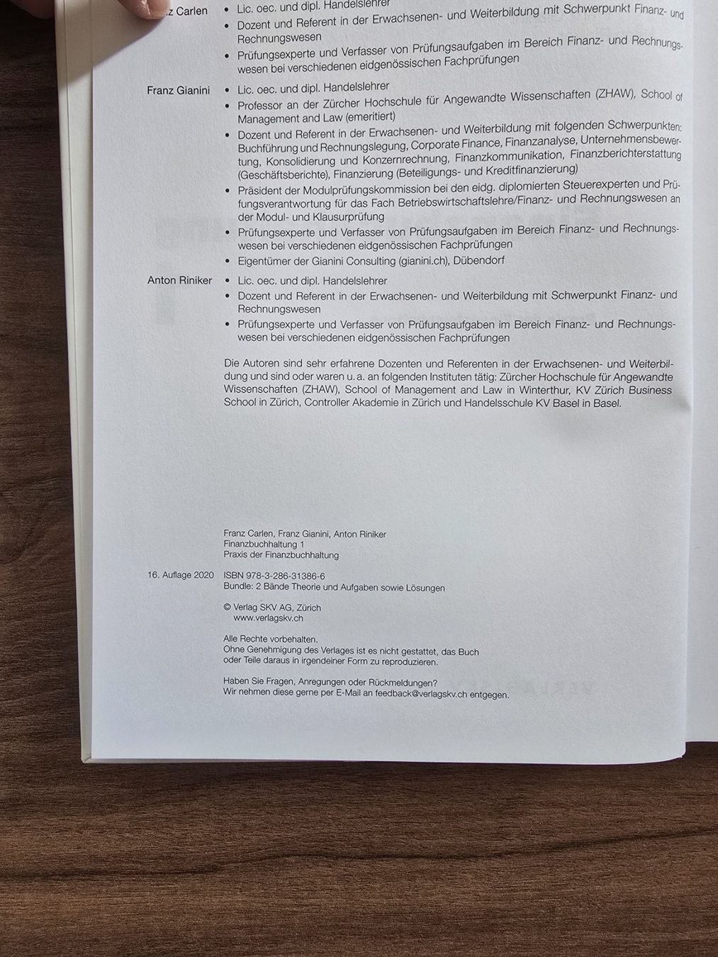 Bücher: Finanzbuchhaltung 1 – Gebraucht aus Winterthur von gia.23 2