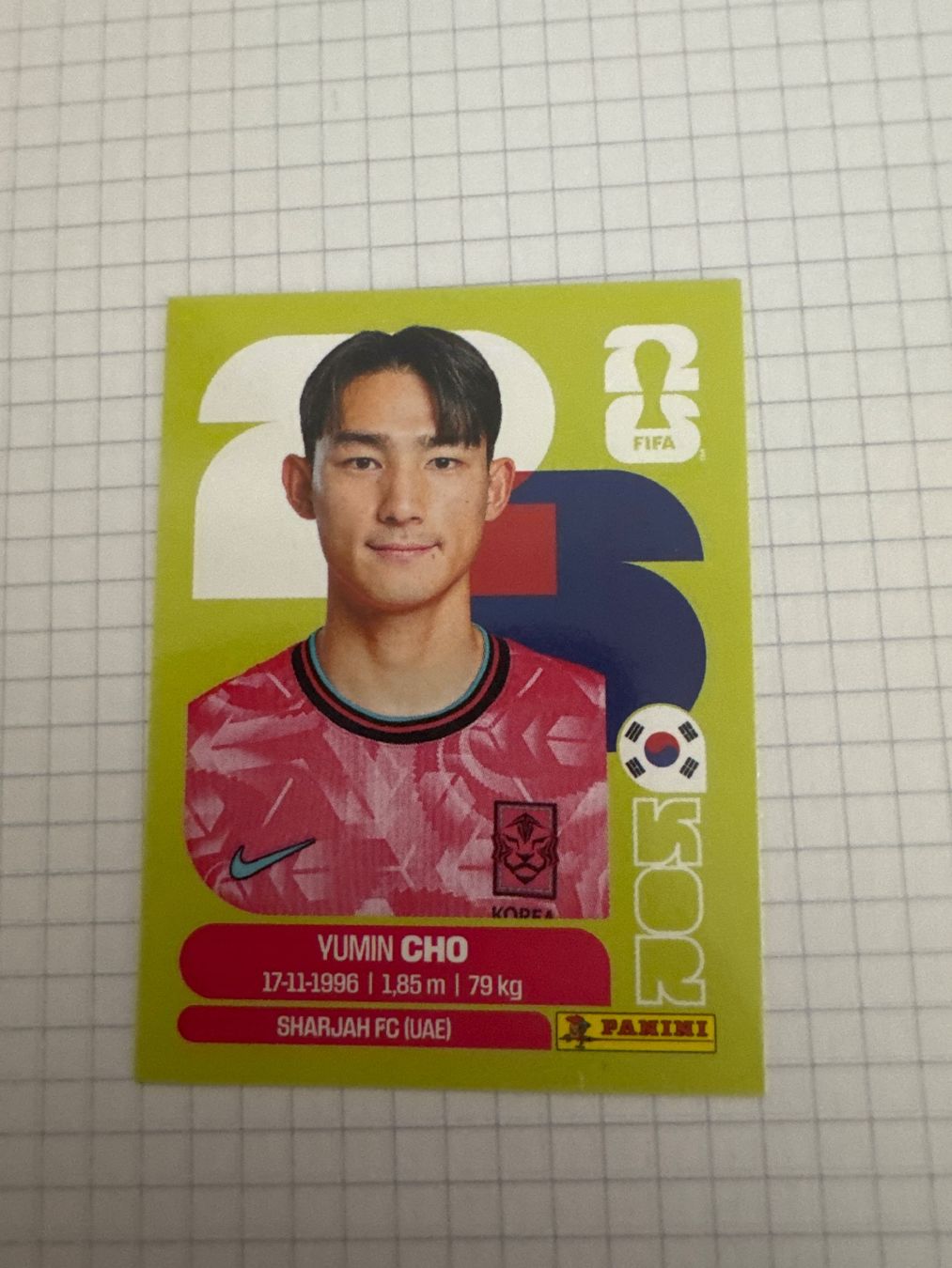 Panini Carte collezionabili: Panini Sticker WM 2026, KOR 5 Yumin Cho – Nuovo (secondo la descrizione) da Winterthur venduto da mathis-spielsteine
