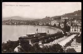 AK Montreux, Le Débarcadère, Dampfer La Suisse