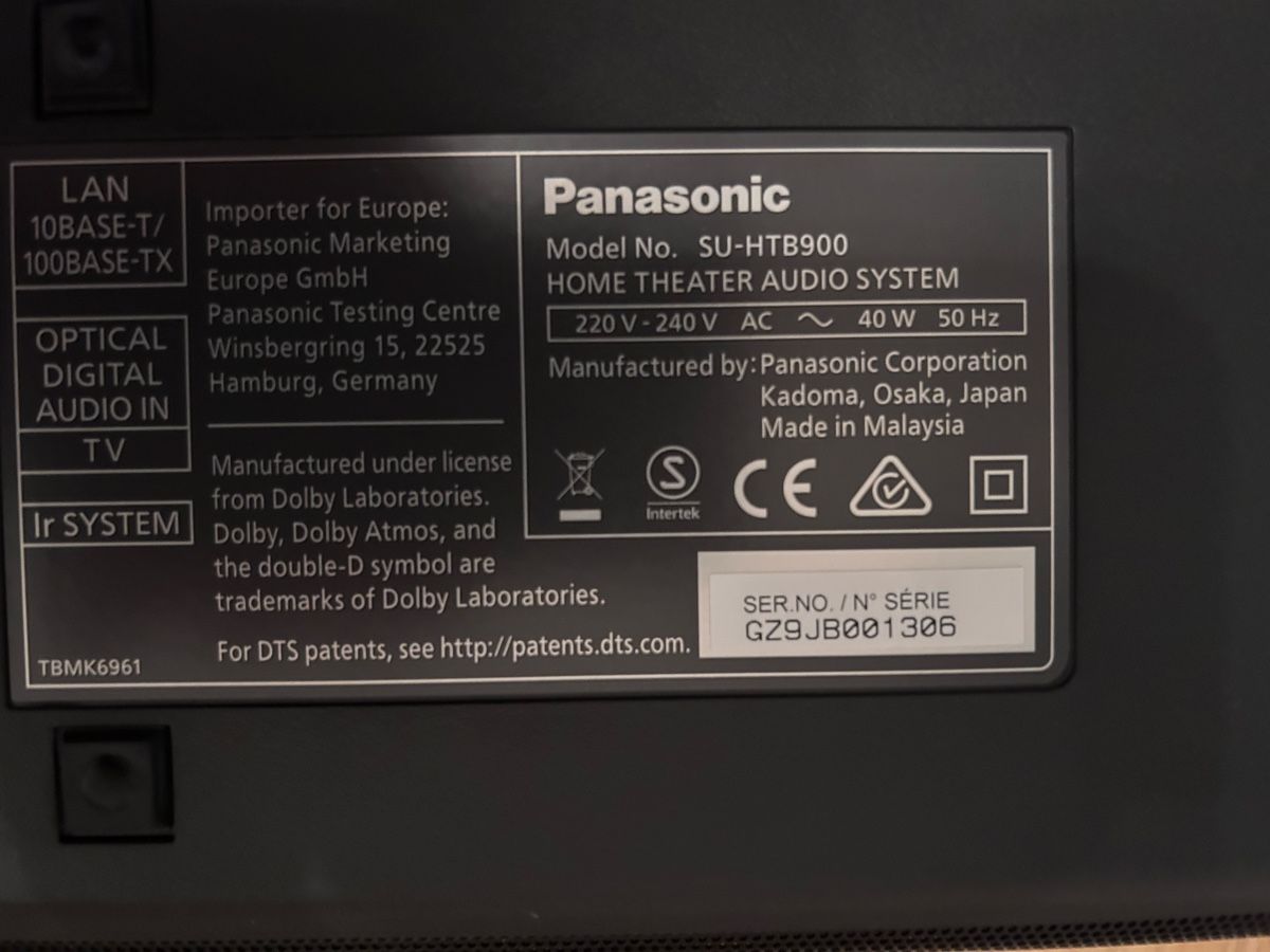 Panasonic Home Cinema: Panasonic Soundbar 3.1 mit Funksubwoofer – Usato da Leuk-Stadt venduto da rit_26m2 4