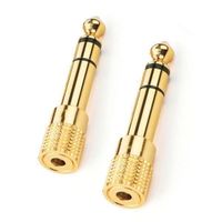 Stecker 6.35mm auf 3.5mm Stereo-Audio-Ja