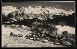 St. Moritz, Teilansicht mit Piz Languard