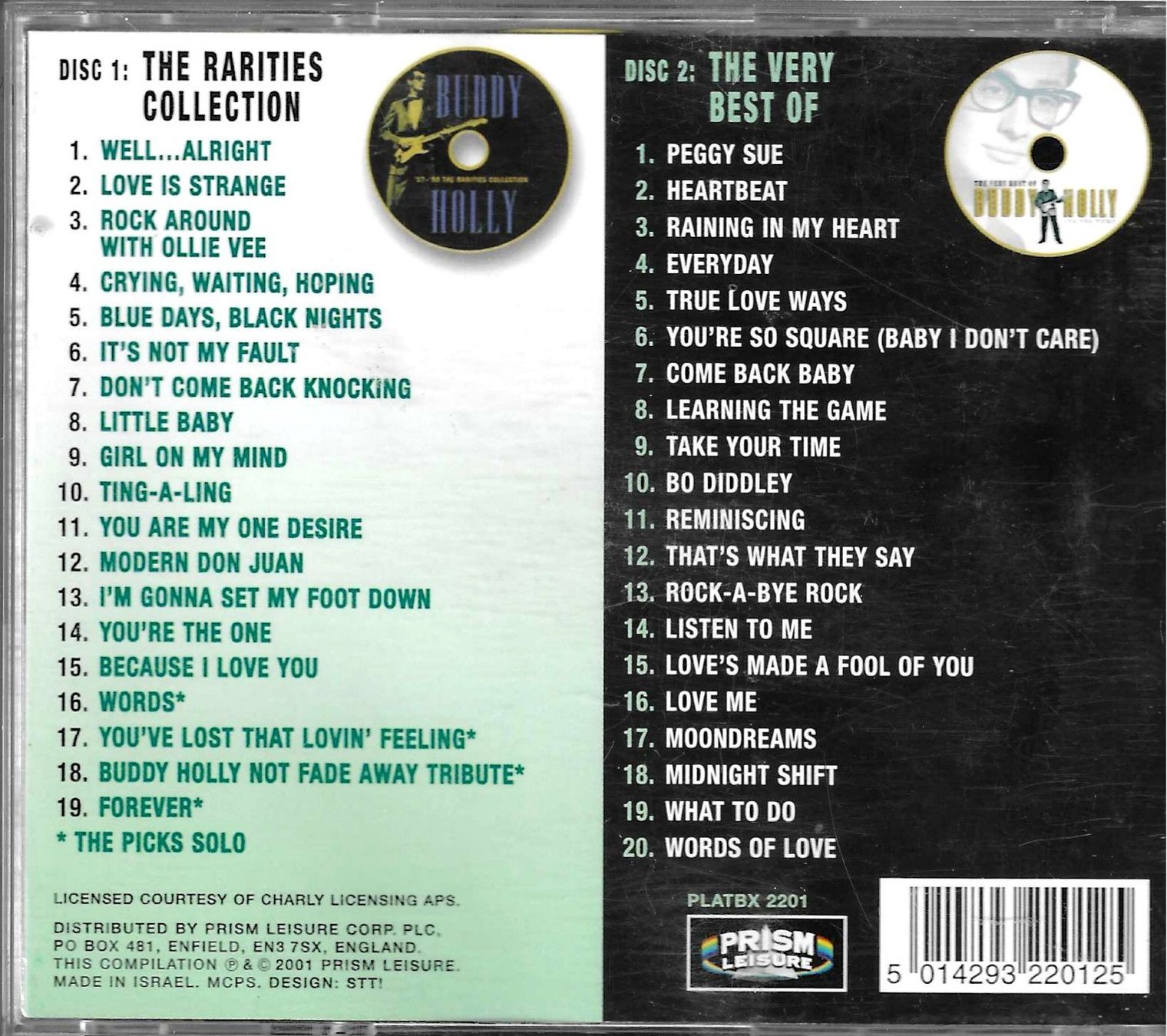 CD: Buddy Holly 2 CD's - 39 Golden Greats – Usato da Savagnier venduto da Ne2065 1