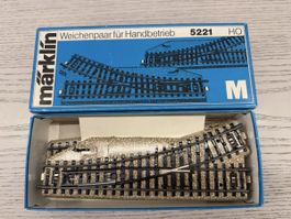 Märklin 5221 Handweichenpaar