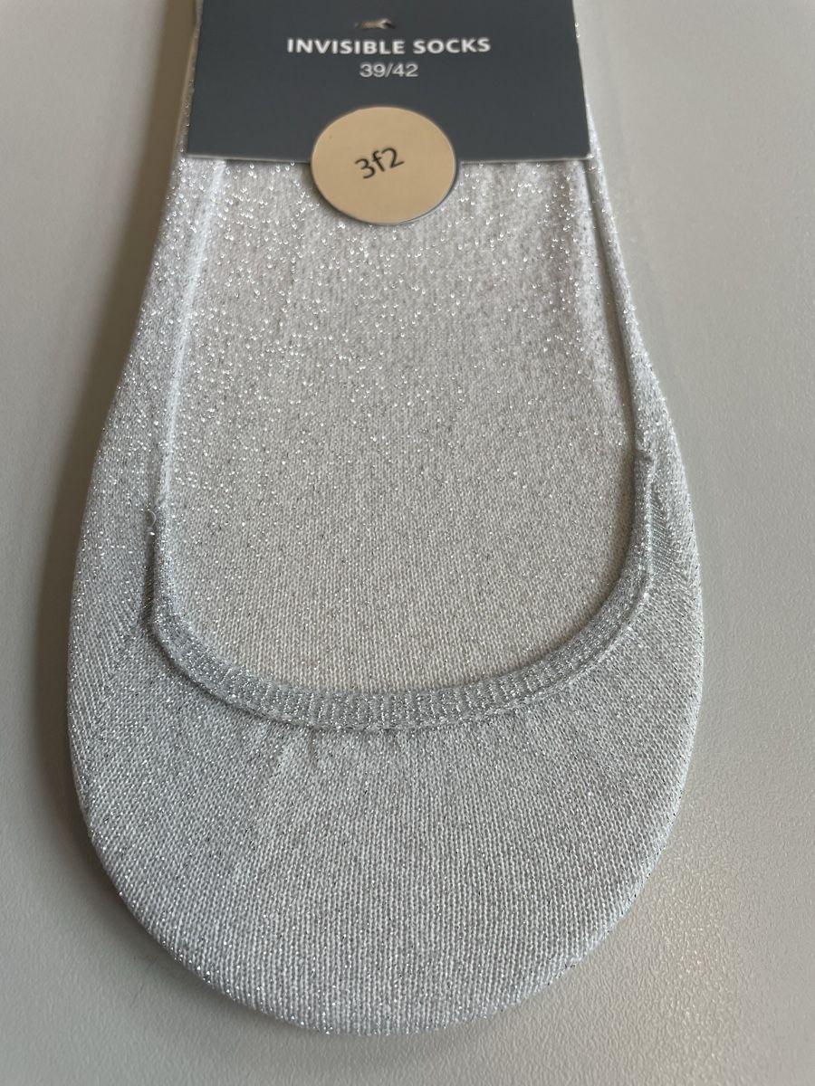 Socken: INVISIBLE SOCKS - UNSICHTBARE SOCKEN - HELLGRAU 39/42 – Neu und originalverpackt aus Buchs AG von fischli610 1