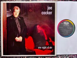 Joe Cocker – One Night Of Sin  LP GEWASCHEN TOP ZUSTAND