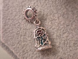 Charm Rose im Glas die Schöne und das Biest +Garantie