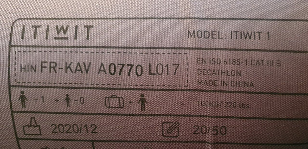 Decathlon Barche: Kajak ITIWIT 1 Decathlon – Nuovo (secondo la descrizione) da Burgdorf venduto da Hugob4 9