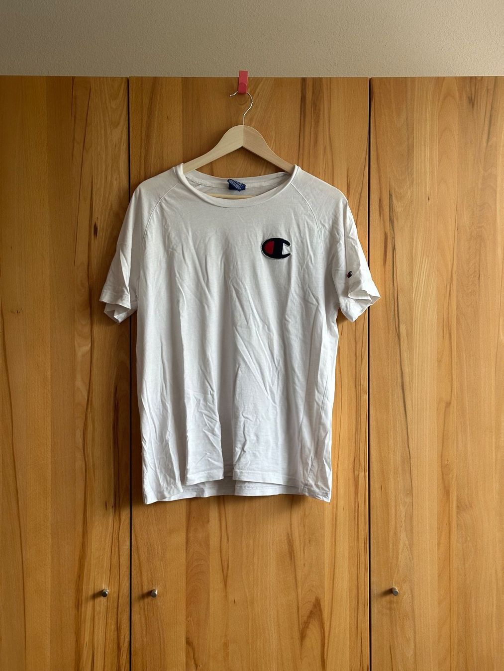 Champion T-shirt: Champion T-Shirt, Weiss – Usato da Schlieren venduto da car_2bwb