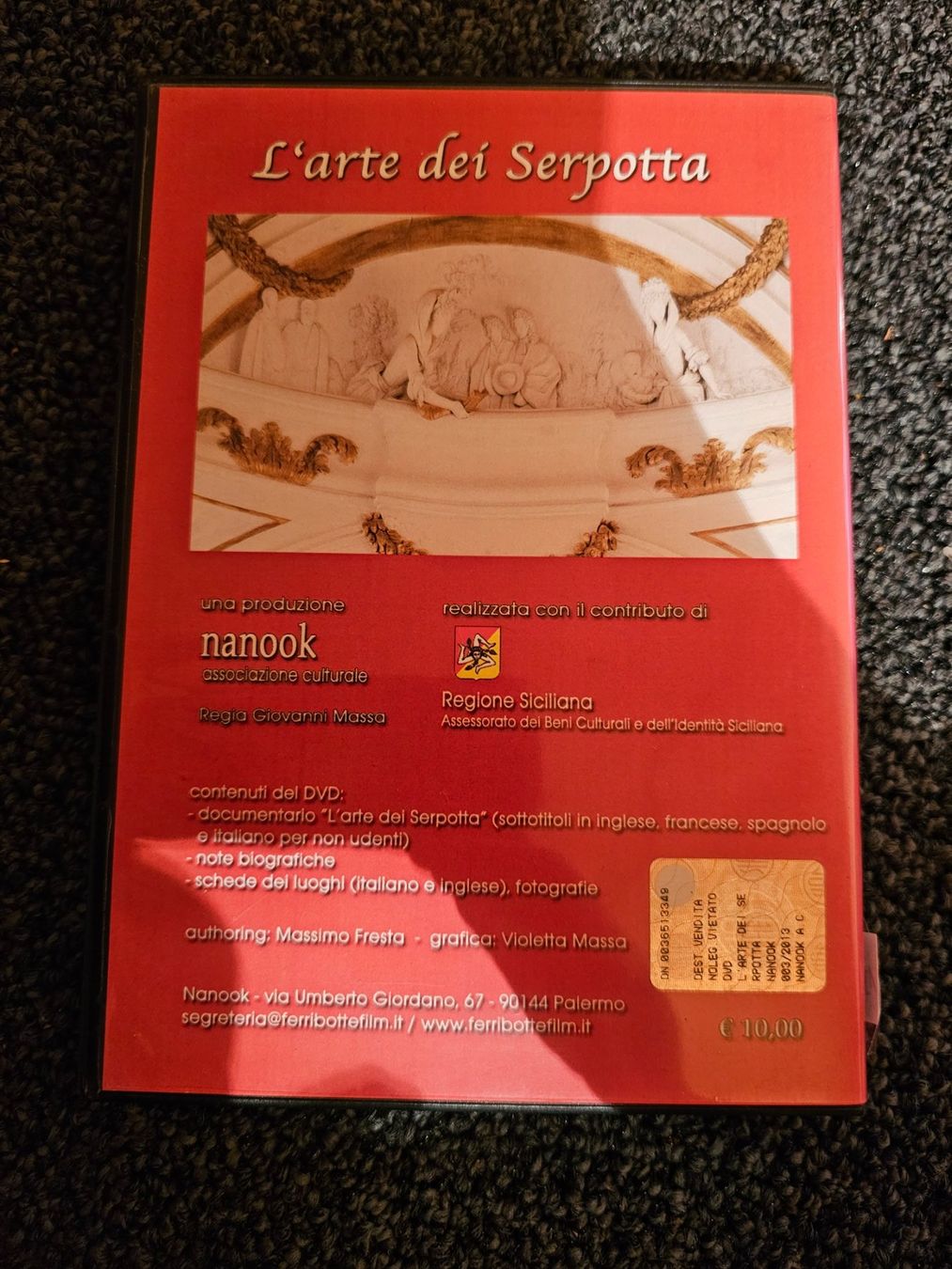 Tutti i DVDs: LARTE DEI SERMPOTTA(13195) – Usato da Ruswil venduto da jan_bxl5 1
