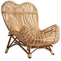 Sessel Natur Rattan Outdoor Gartensessel Lounge Stuhl 2Stück
