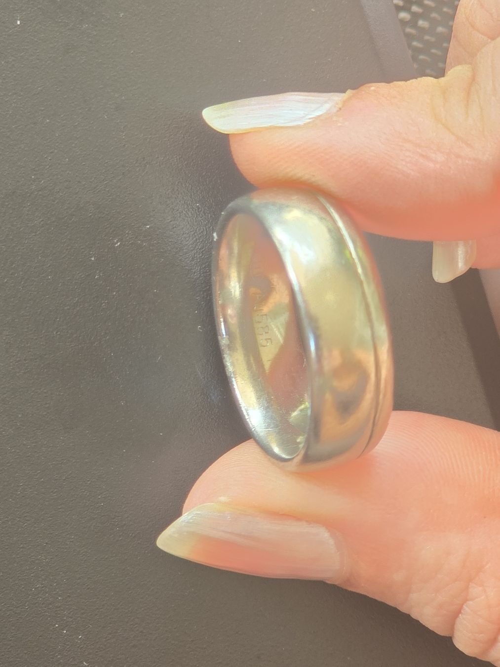 Ringe: Goldring 585 Teilmattiert – Gebraucht aus Ottenbach von M.Langer