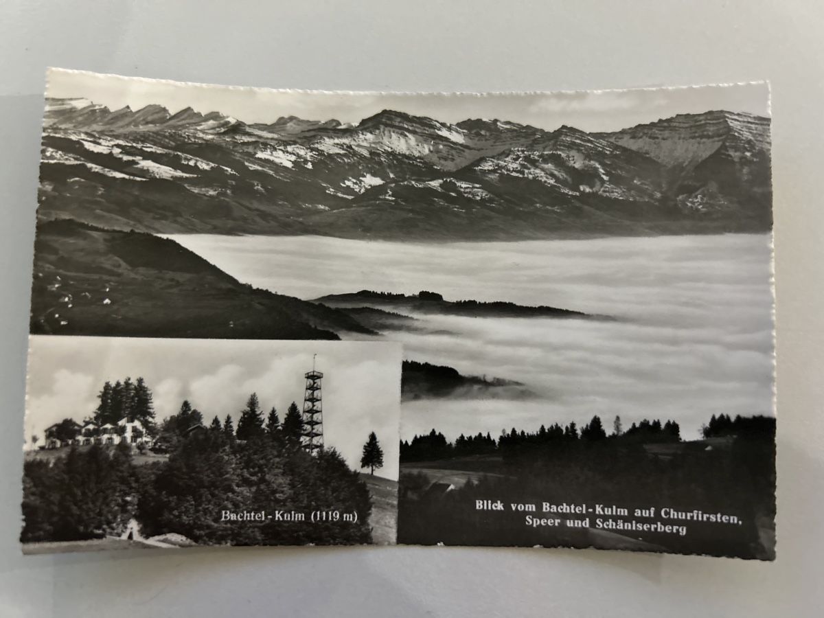 Cartes postales: Alte Ansichtskarte Bachtel Kulm Churfirsten – D'occasion à Rüdlingen par Lichee