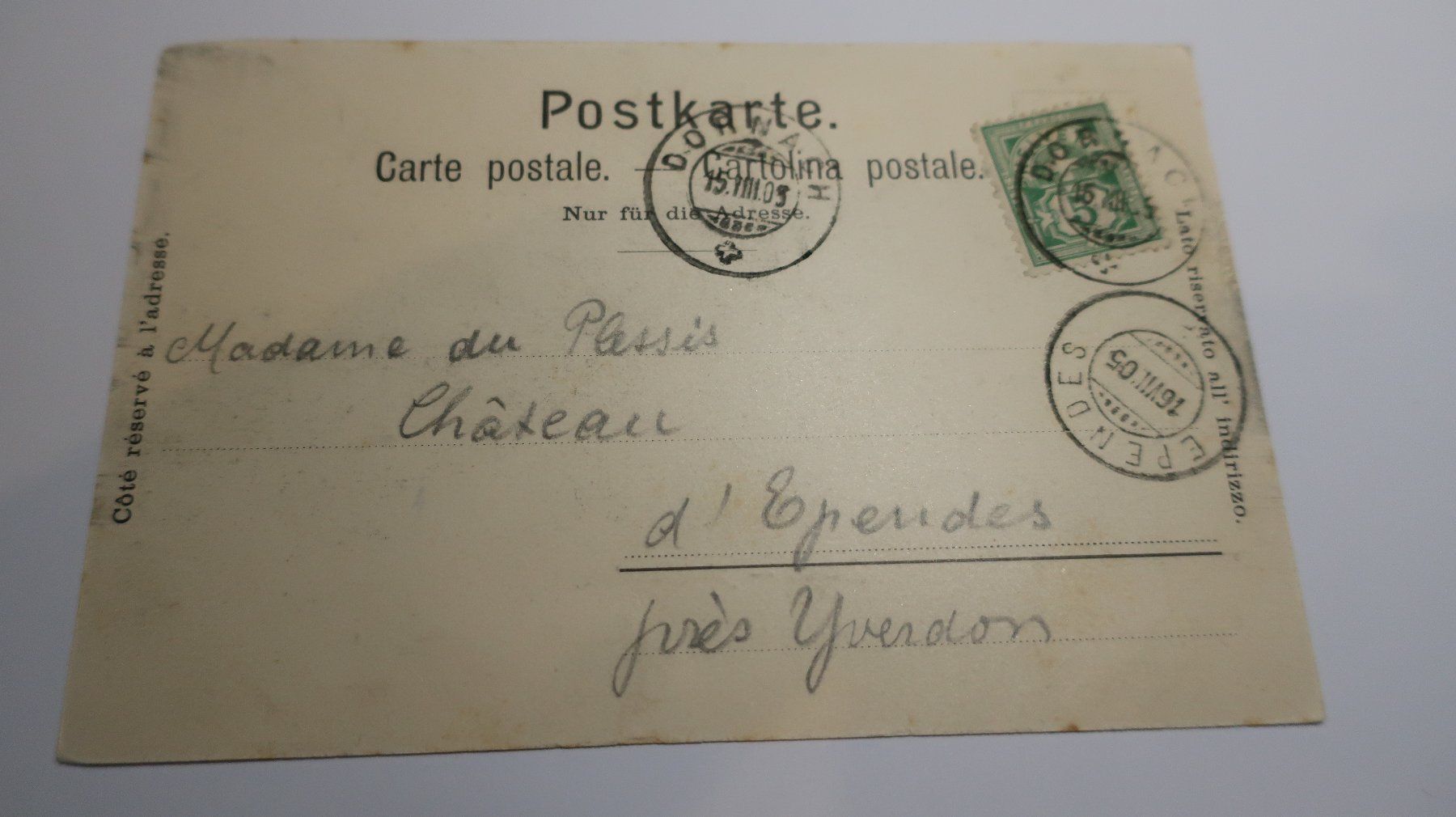 Cartoline postali: Basel - Aeschenplatz  1905 – Usato da Cormoret venduto da Pascalll2001 3