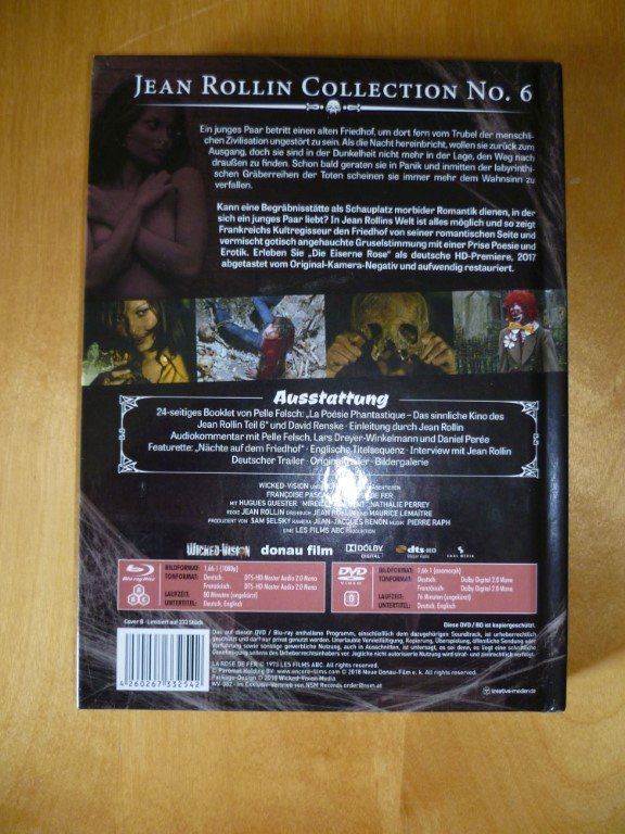 Tutti i DVDs: Die eiserne Rose - Jean Rollin - Mediabook [Blu-Ray] – Usato da Zürich venduto da Gretchen 2