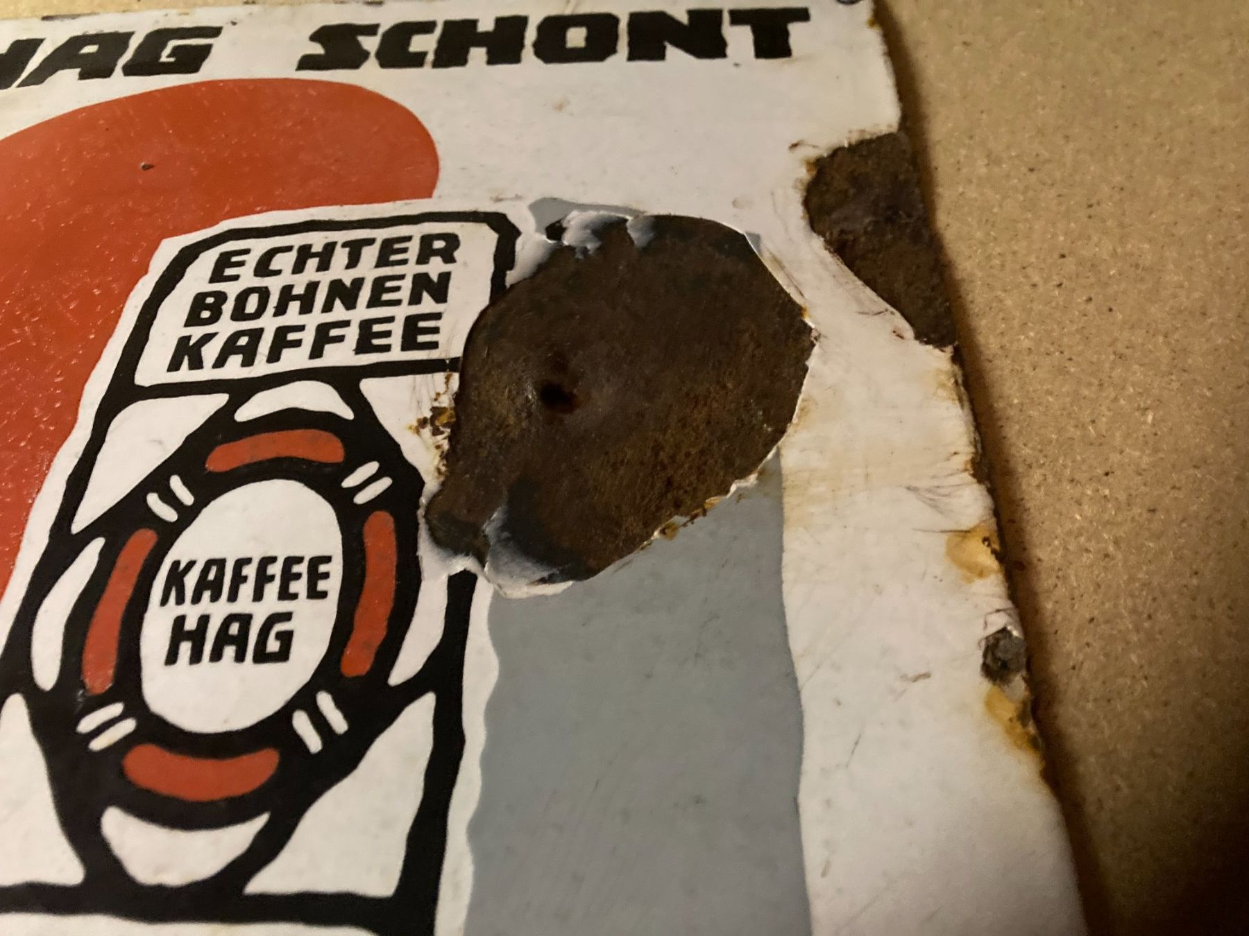 Insegne: Email Schild Kaffee Hag – Usato da Oberbüren venduto da Gurki610 1