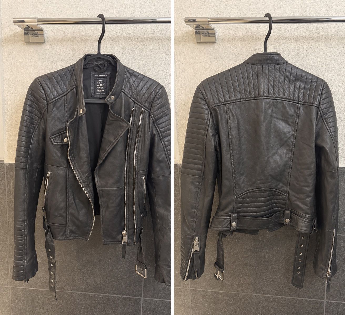 Giacche: Lederjacke Zara schwarz gebraucht – Usato da Zürich venduto da EL1992