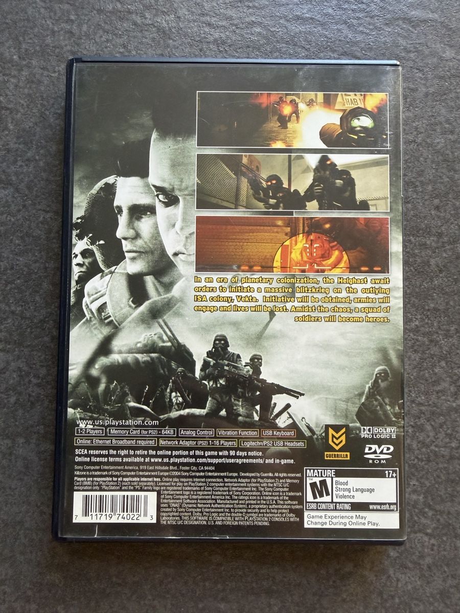 Sony Jeux: Killzone PS2 NTSC – D'occasion à Zürich par cENS0R 1