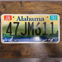 🇺🇸 U.S. Autoschild - Alabama 47JM611 - ORIGINAL