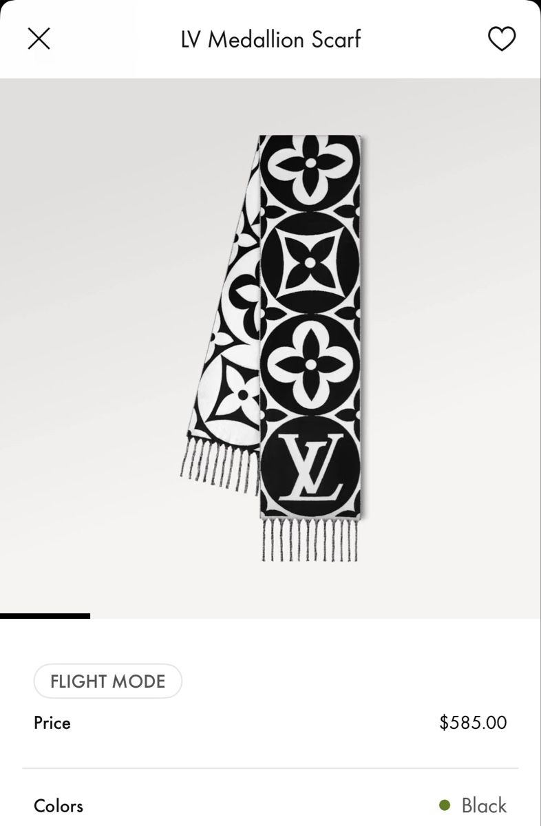 Foulard & Sciarpe: Louis Vuitton Medallion Schal schwarz/weiss – Nuovo (secondo la descrizione) da mellingen venduto da Shamo90 5