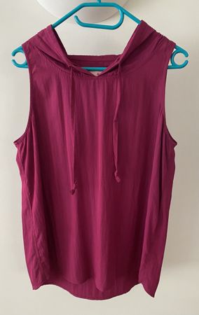 LIEBLINGSSTÜCK Blusentop mit Kapuze Fuchsia Pink – Gr. 40