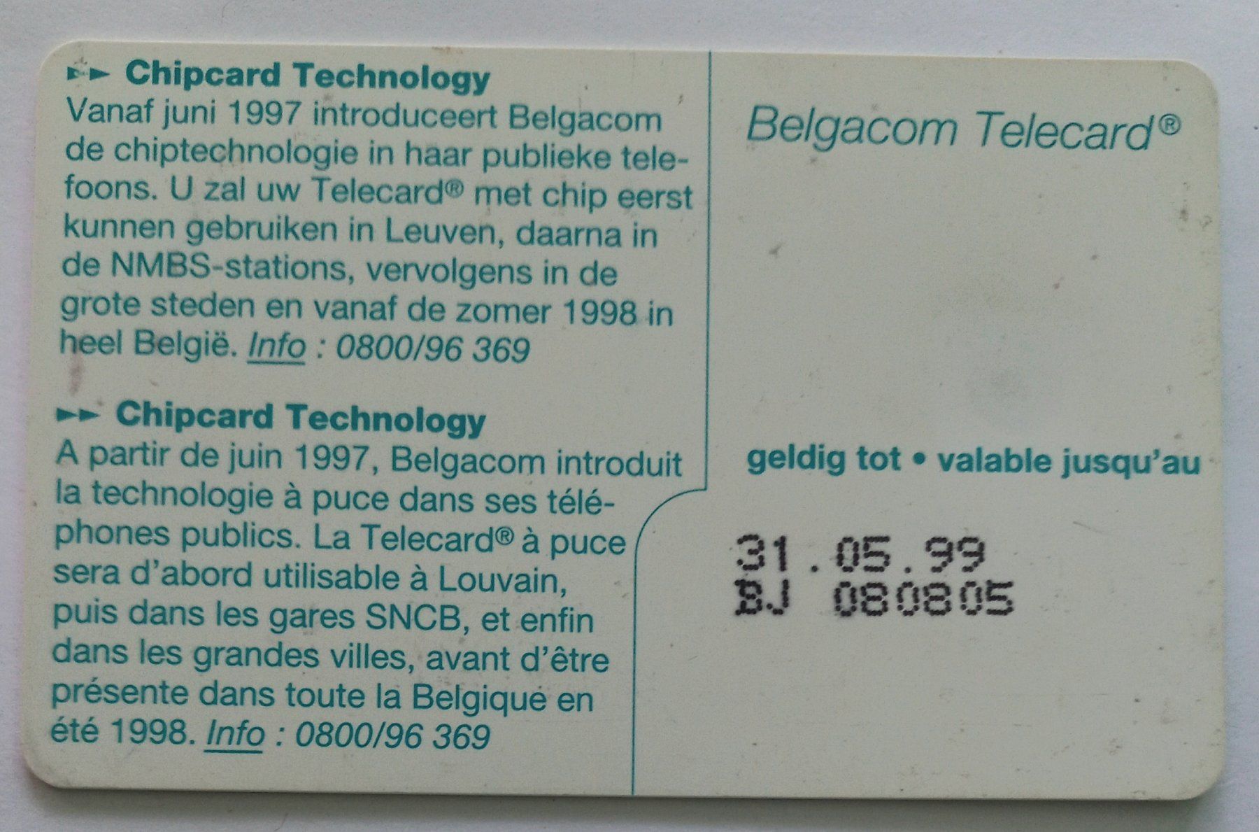 Schede telefoniche: Telecard RTT Belgacom - B – Usato da Niederuzwil venduto da lubimaja 1
